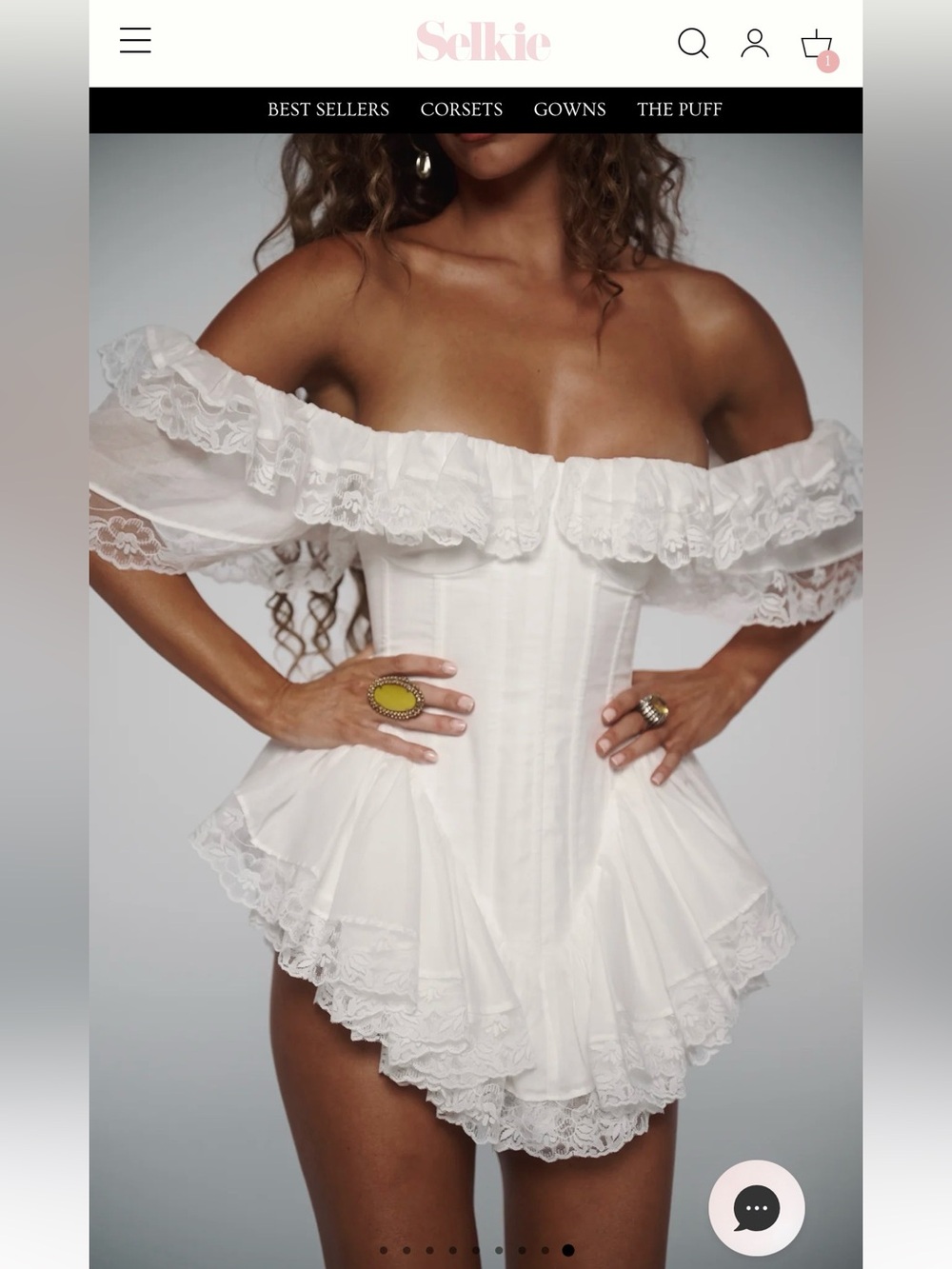 Selkie Ivory Cupid Corset Top - Picture 5 of 7